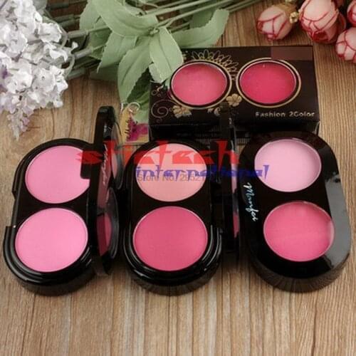 By dhl or ems 500 pcs Makeup Cheek Blush Powder 6 Color blusher different color Powder pressed Foundation Face Makeup Blusher