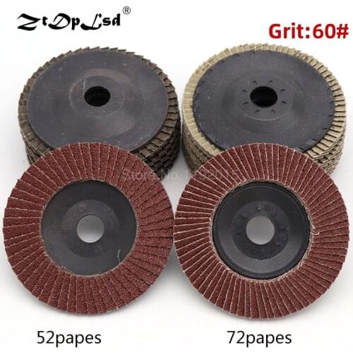 1Pcs 100MM Hole 16MM Flap Disc Wheels Grinding Sanding Discs For Metal Rust Removal Wood Polishing Cast Cleaning Abrasive Tools