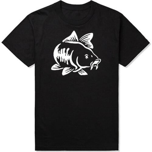 Carp Fish T Shirt Fishing Ruined My Life Summer Cool Men Short Sleeve Fisherman T-shirt Casual Cotton Streetwear Tees Tops