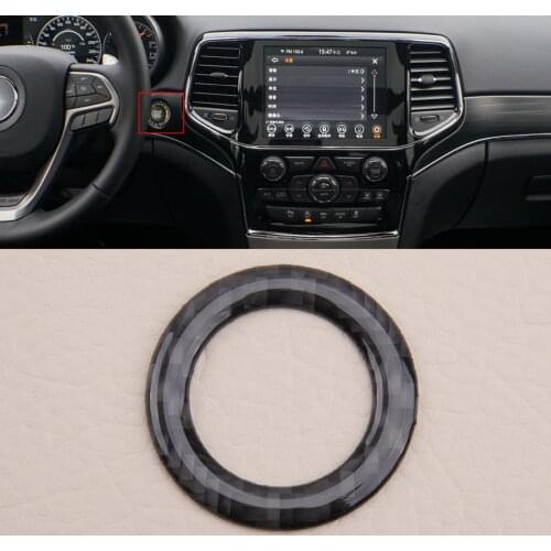 Car Engine Start Stop Switch Push Button Ring Cover Trim Fit For Jeep Grand Cherokee 2011 2012 2013 2014 2015 2016 2017 - 2020