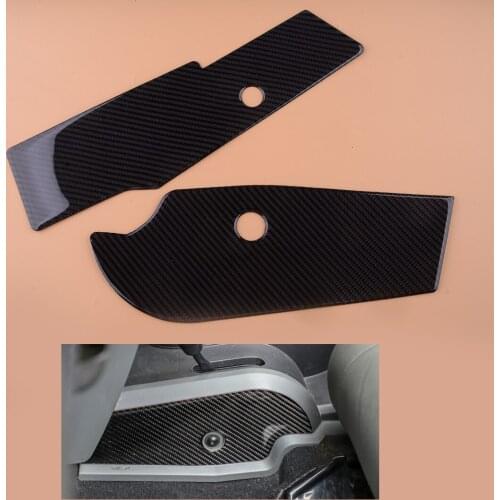 Carbon Fiber Gear Shifter Console Both Side Panel Trim fit for Jeep Wrangler X Rubicon Sport Utility 2-Door 2007 2008 2009 2010