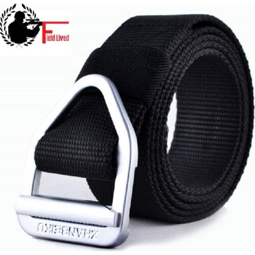 Men Army Tactical Belt Military Gear Nylon Belts Canvas Accessories SWAT Strap Equipment Metal Buckle Rappelling Male Belt Waist