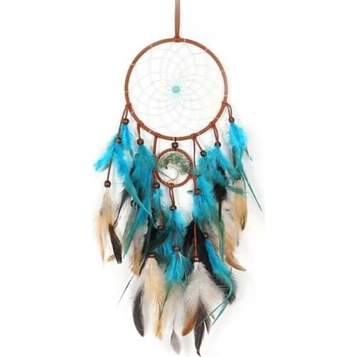 Indian Retro Life Tree Dream Net Hanging Decoration Air Decoration Home Decoration Gifts Pendant 16cm Large Dream Catch