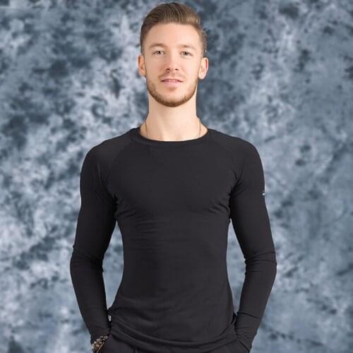 New High Quality Profession Men Ballroom Latin Dance Tops Short / Long Sleeved Ballroom Cha Cha Rumba Stage Dancing Wear DL5224