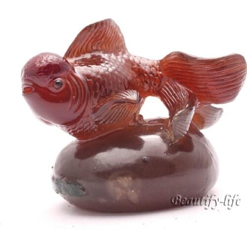 Newfangled present,,Allochroic Mascot, Goldfisht, Feng Shui, tea pet, Best Gifts, Fish will change color, S1024B