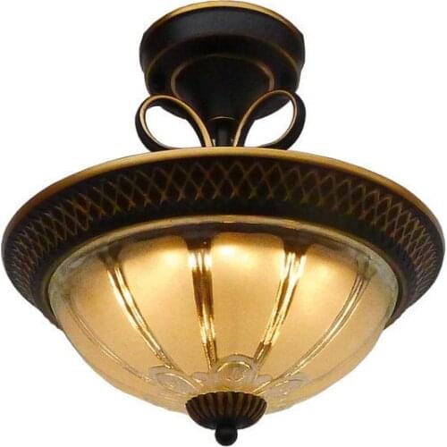 Ceiling Lamp European Style Retro Bedroom Lamp LED Round Creative Personality Light Dining Room Light Aisle Lamp
