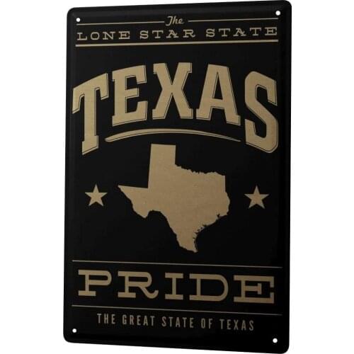 SINCE 2004 Tin Sign Metal Plate Decorative Sign Home Decor Plaques Globetrotter Texas Pride