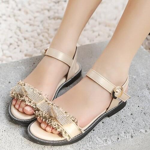 MHYONS Girls Sandals Summer Genuine Leather Kids Shoes Flower Princess Sandals for Girls Baby Toddler Shoes sandalia infantil