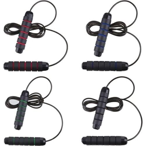 No skipping rope tangling with ball bearings Quick skipping rope memory foam handle is ideal for aerobic endurance training