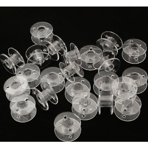 10-50Pcs Transparent Sewing Machine Spools Home Plastic Empty Spool Bobbins Sewing Tool Accessories Universal Threads Bobbin