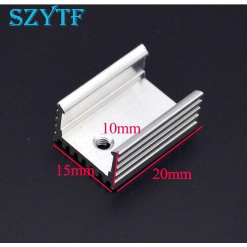 10pcs Heat sink 15*10*20MM (silver) high quality radiator simple TO-220 transistor and other special