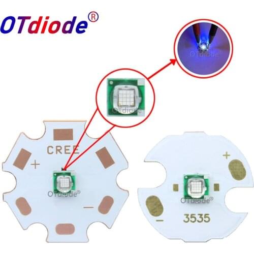 10PCS 3W LG3535 High Power Led Beads UV Purple 365-370NM Light Diode Emitter Lamp Ultra Violet DIY For UV Curable Ink/Security