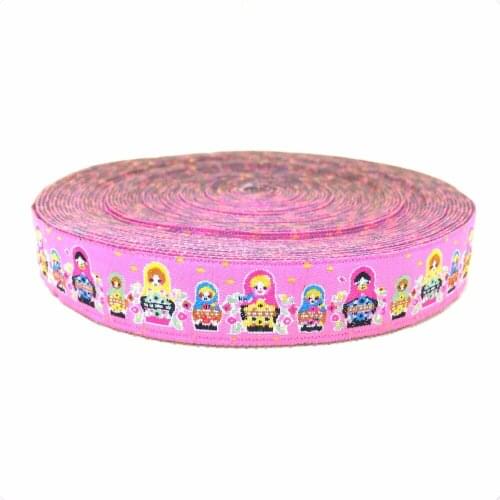 5/8" (16mmX10yards) Zakka handmade accessories ribbon laciness Jacquard Ribbon with dolls free shipping KTZD15102415