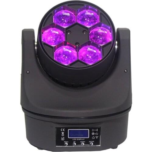 8 pieces lyre led dmx 4in1dmx512 moving beam tage light 6x15w rgbw beam movoing head led mini b eye beam light