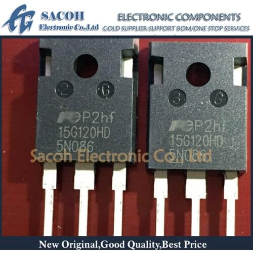 Free Shipping 10Pcs FGW15N120HD 15G120HD FGW15N120VD 15G120VD FGW15N120H 15G120H TO-247 15A 1200V Discrete IGBTs