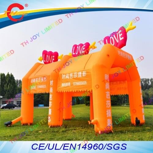 Free air shipping to door,7x4x4mh advertise inflatable arch tent shelter canopy,inflatable event display exhibition tent cover