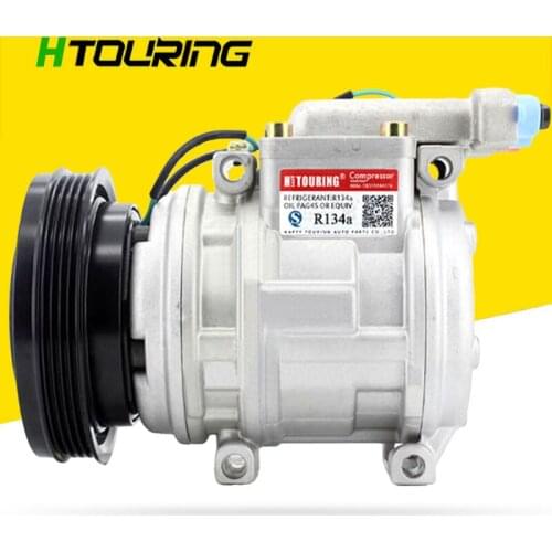 For Daewoo AC Compressor 10PA15C for Car Daewoo Solar V Excavator Doowon 2208-6013 22086013 2208-6013A 22086013A 4PK 12V / 24V