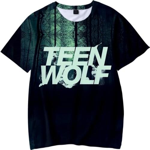 Teen Wolf T-Shirt TV Series Cosplay 3D Printed Streetwear Men Women Fashion O-Neck T Shirt Harajuku Oversized Tees Tops Clothing