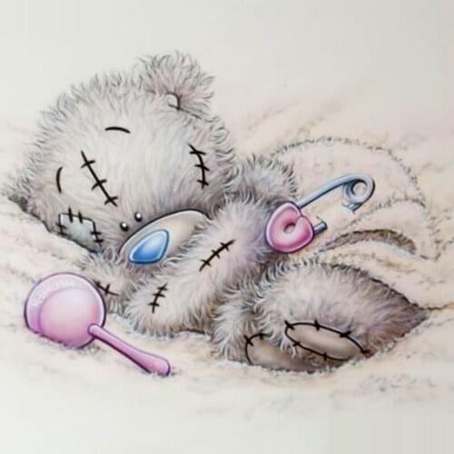 Full Square/Round Drill 5D DIY Diamond Painting "Cartoon Bear" 3d Rhinestone Embroidery Cross Stitch 3D Home Decor