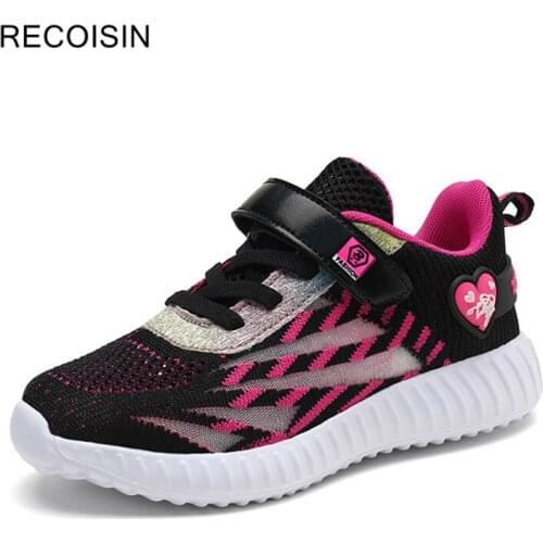 RECOISIN New Summer Kids Shoes Girls Trainer Sports Sneakers Children Shoes Girls Fashion Casual Shoes Soft Chunky Sneakers