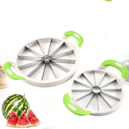 Kitchen Watermelon Slicer Creative Melon Cutter Knife 410 Stainless Steel Fruit Cutting Slicer Practical Tools Kitchen Gadgets
