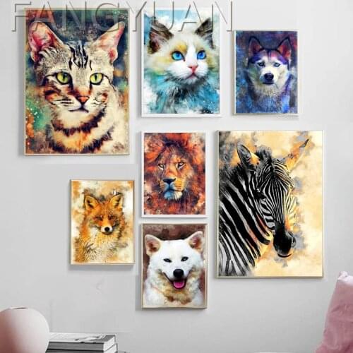 5D Diy Diamond Painting Animal Full Square Rpound Diamond Embroidery Mosaic Set Cross Stitch Gift Room Decoration Wall Artwork