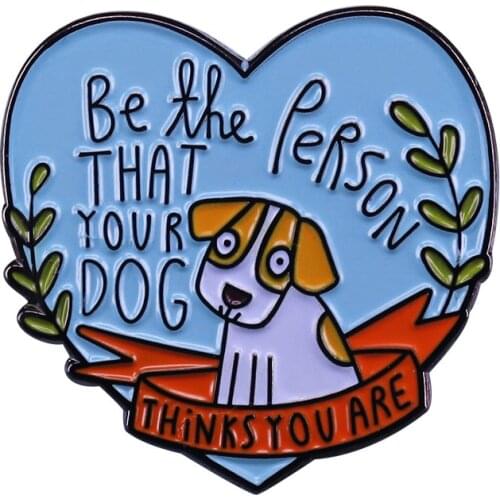 Wear this crazy dog person pin brooch as a pride reminder that our poochies bring out the best in us