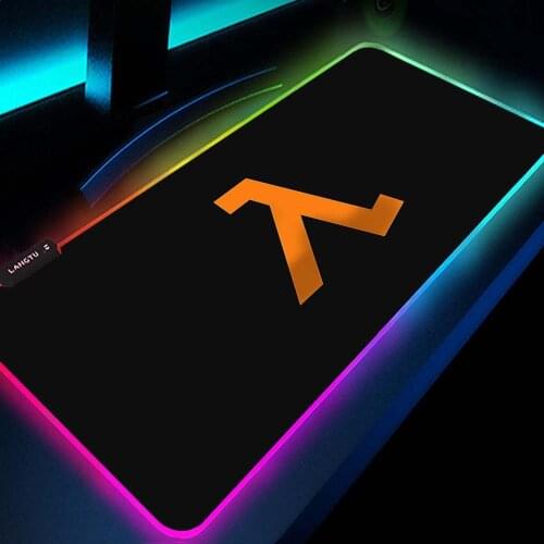 Half Life Bureau Gamer Table Game for Pc Xxl Mouse Pad Computer Desk Carpets Padding Mats Backlit Mat for Bears Mousepad Rgb Led