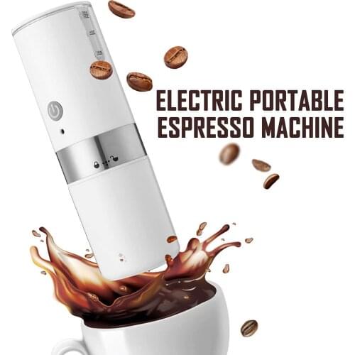 200ml Portable Coffee Machine Capsule Expresso Maker with Built-in Filter Electric USB Handheld Coffee Grinder For Home Travel