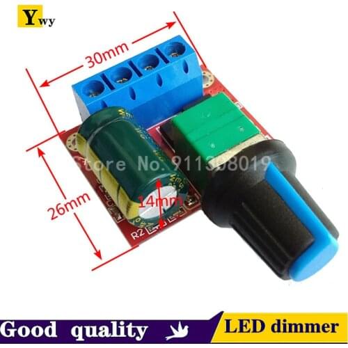 PWM DC motor speed controller 5V-35V speed control switch board 5A 90W switch function LED dimmer speed control module