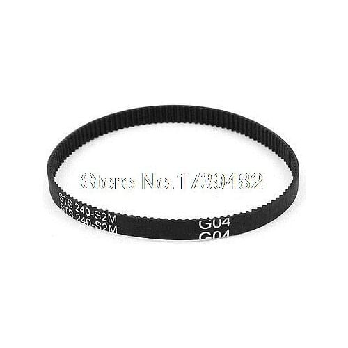S2M-240 120 Teeth 2mm Pitch 6mm Width Industrial Timing Belt Black