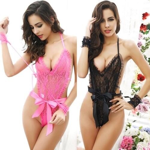 Sexy lingerie hot teddy women Exotic Apparel costumes set porno intimates cosplay sex costumes lace underwear pajamas kimino hot