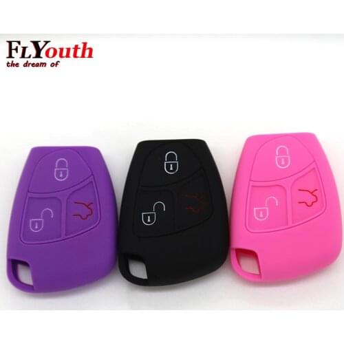 New Hot Sale Silicone Car Key Cover Case For Mercedes Benz CLS CLA GL R SLK AMG A B C S Class Remote Holder Accessories