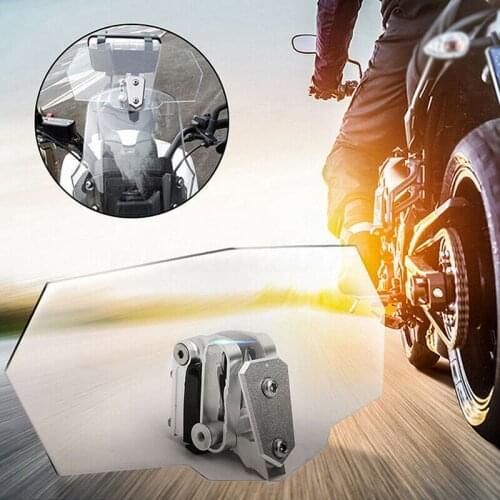 2 Colors Adjustable Windscreen Wind Deflector Universal Motorcycle Windshield