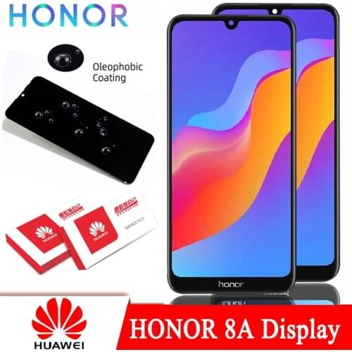 100% Original 6.09'' LCD with Frame for Huawei Honor 8A Pro 8A Display Touch Screen Digitizer Assembly Repair Parts