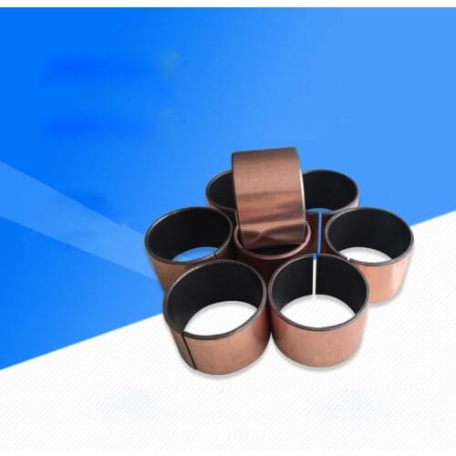 2pcs the inside diameter of 80mm outer diameter 85mm opening copper sets oil bearing guide bush complex sleeve 20mm-105mm high