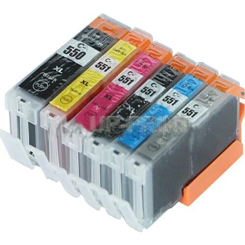 UP 3sets/18pcs pgi550 pgi-550 ink Cartridge for Canon MG 6350 MG7150 MG7550 IP8750 printer