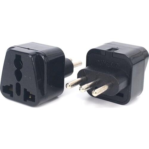 3-pin IT Conversion plug Universal UK/US/EU/AU to Italy Milan Chile Vatican Italian Travel AC Power Adapter Plug Converter