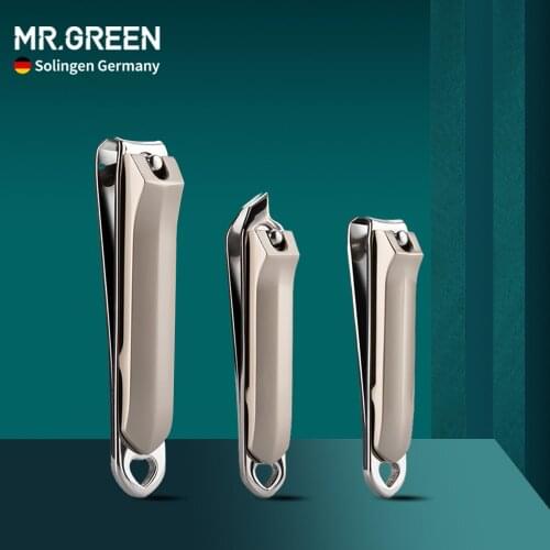 MR.GREEN 3Pcs Nail Clippers Set Nail Clipper Stainless Steel Nail Cutter Manicure Scissors Pedicure Kit Finger Toe Professional