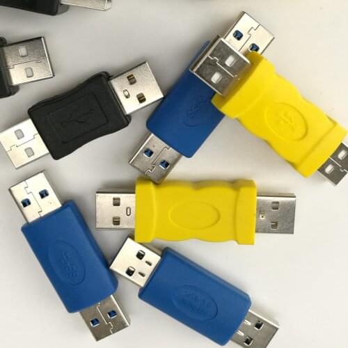 500pcs/lot USB 3.0 USB 2.0 Type A Female To Female Adapter Coupler Gender Changer Connector for PC Laptop Computer