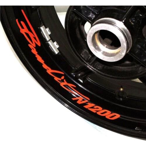 8X For SUZUKI BANDIT N1200 BANDITN1200 Motorcycle sticker motorcycle wheel rim sticker with waterproof reflective sticker