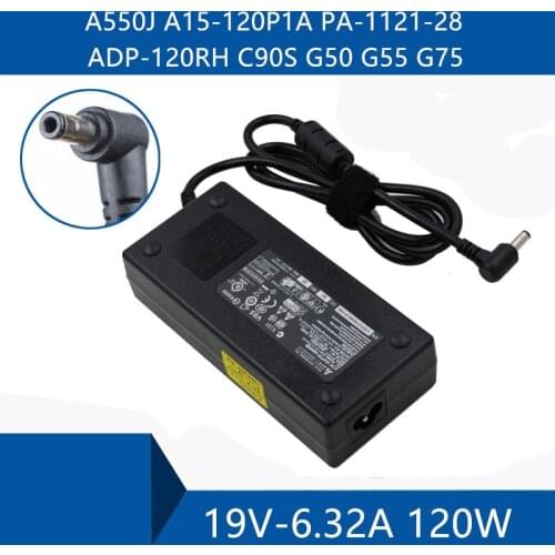 Laptop AC Adapter DC Charger Connector Port Cable For ASUS A550J A15-120P1A PA-1121-28 ADP-120RH C90S G50 G55 G75