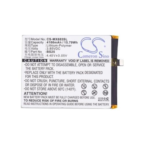 Cameron Sino 4100mAh battery for MEIZU M3 Max Meilan Max S685M S685M Dual SIM S685Q S685Q Dual SIM TD-LTE BS25