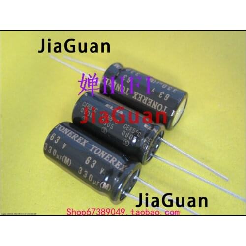 4PCS ELNA TONEREX 63V330UF 12.5X25MM ROB 330UF 63V tuner audio capacitor TONEREX 330uf/63v Black gold