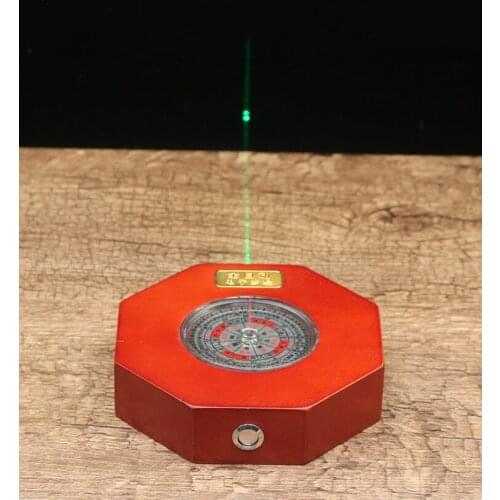 Li juming automatic laser rosewood compass 3-inch electronic infrared Feng Shui pan high precision professional compass