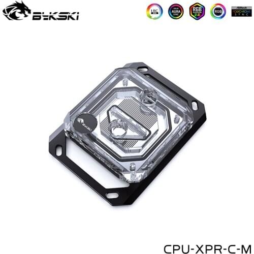 Bykski Processor Water Cooling CPU Block Cooler For AMD Ryzen 7 AM4 AM3+,AM3,AM2+,AM2,FM2+,FM2,FM1 CPU-XPR-C-M