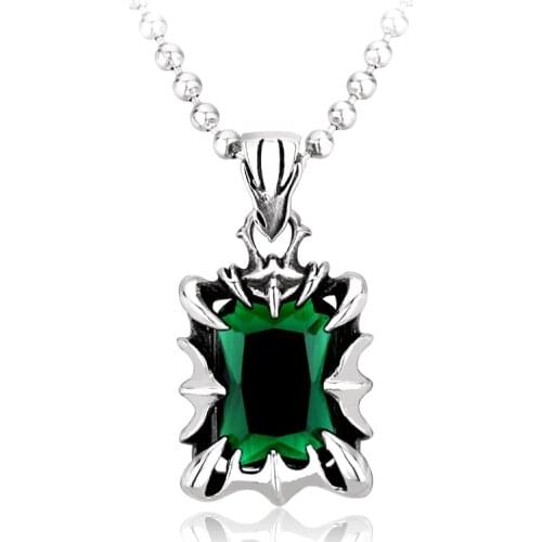 Beier new store 316L Stainless Steel pendant necklace Blue/green colour Fashion Unique pendant jewelry LLBP8-103P