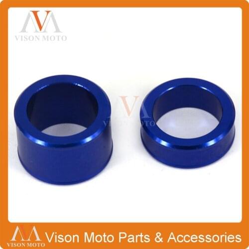 CNC Blue Front Wheel Hub Spacers For Yamaha YZ250F YZ450F 2014 2016 YZ250FX 2015 16 Dirt Bike Motocross