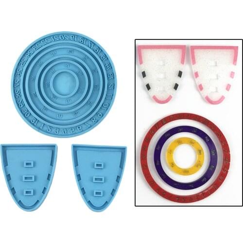 Perpetual Calendar Mold Date Disc Resin Mould Wall Hanging Home Decoration