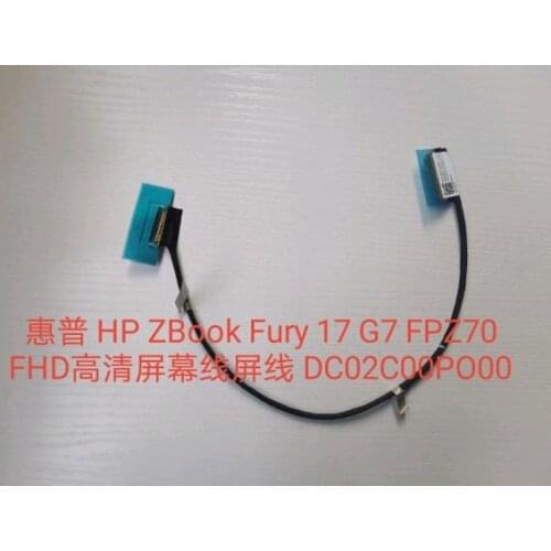 Video screen Flex cable For HP ZBook Fury 17 G7 FPZ70 FHD laptop LCD LED Display Ribbon Camera cable DC02C00PO00